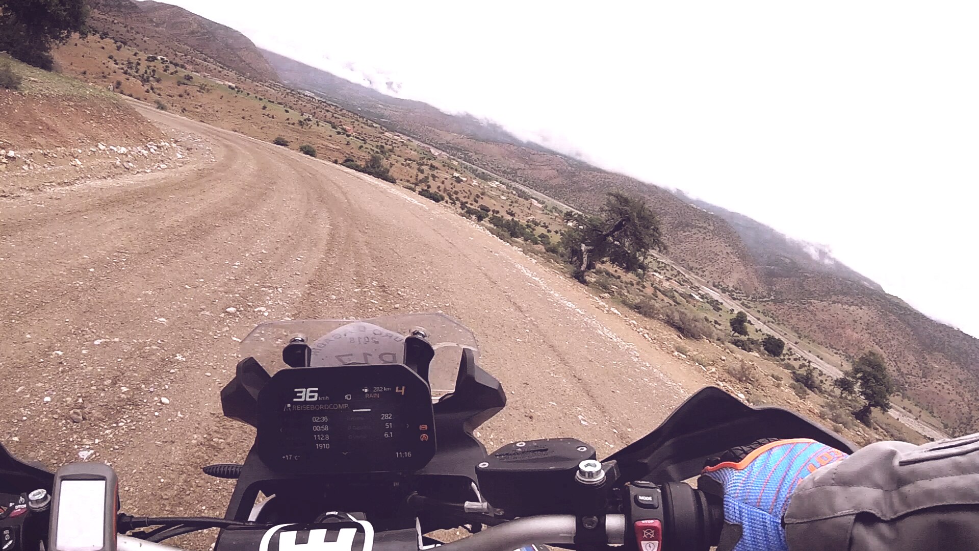 Riding through bendy roads