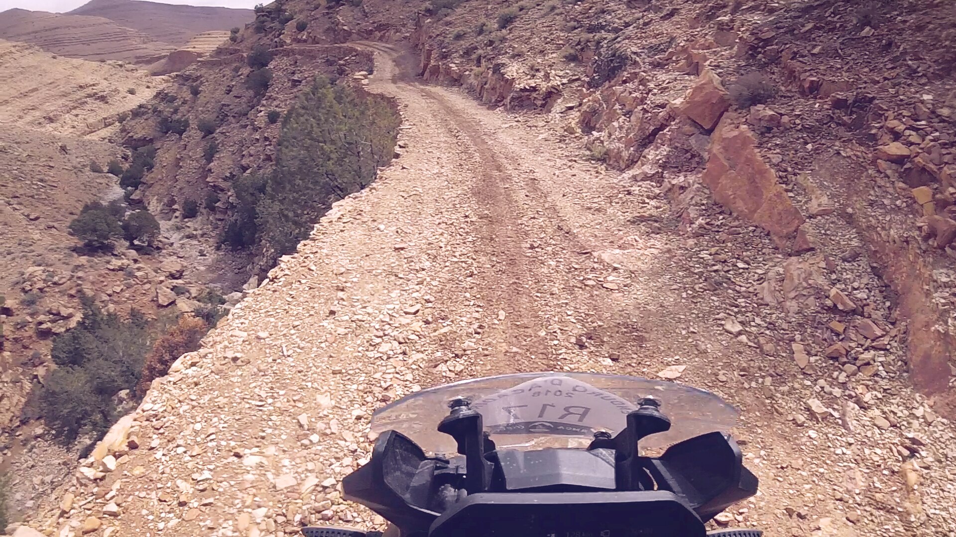 Ride on rocky paths
