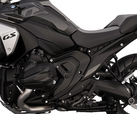 The black frame of the R 1300 GS Triple Black from BMW Motorrad
