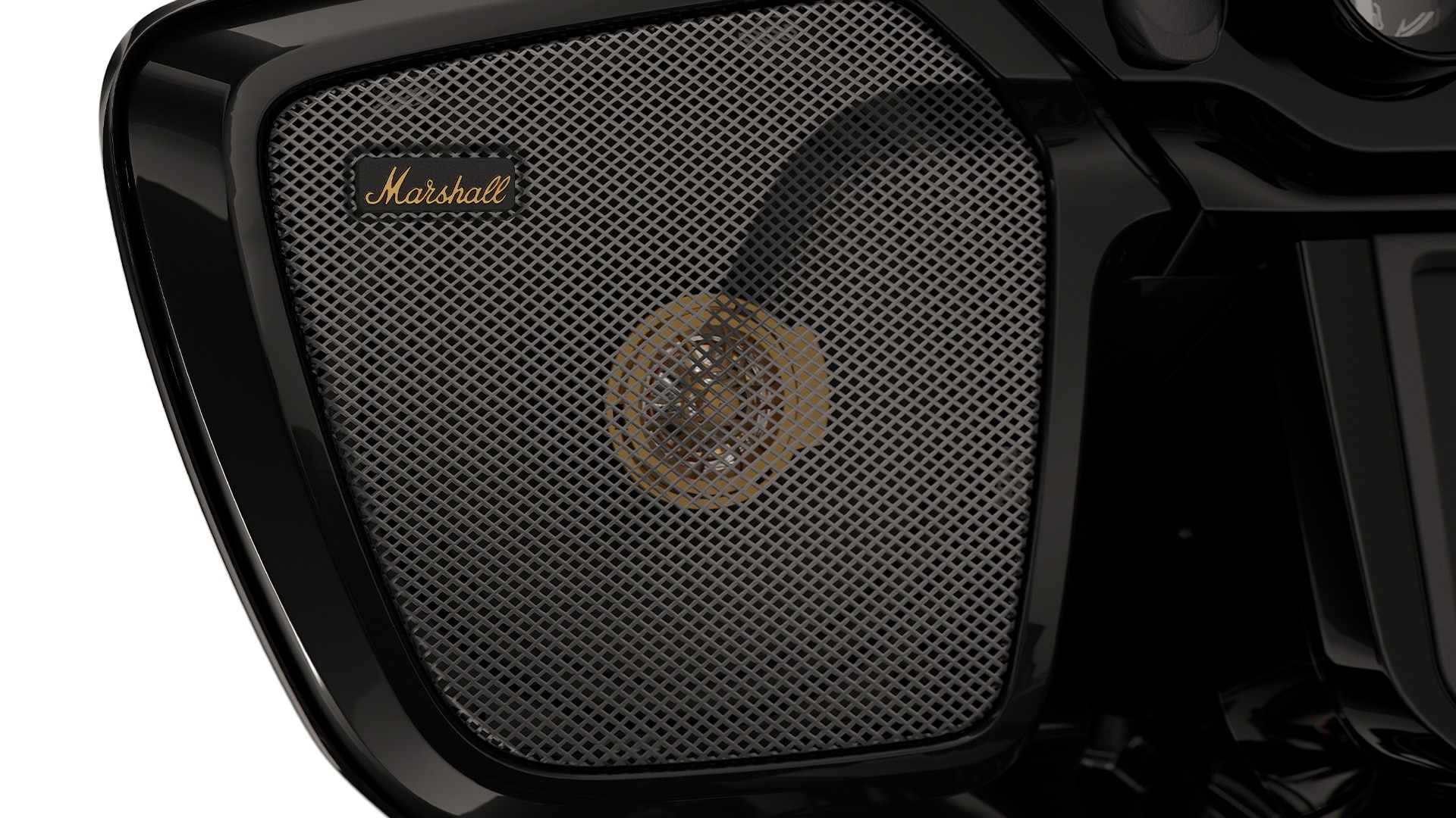 Installed Marshall speakers.