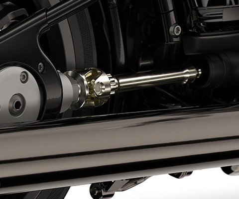 The open Cardan shaft and double-cradle frame