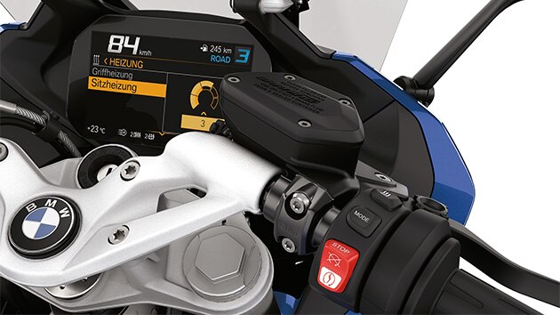 Heated seat of the R 1250 RS