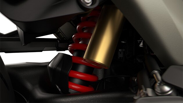 The sport suspension of the R 1300 RS from BMW Motorrad