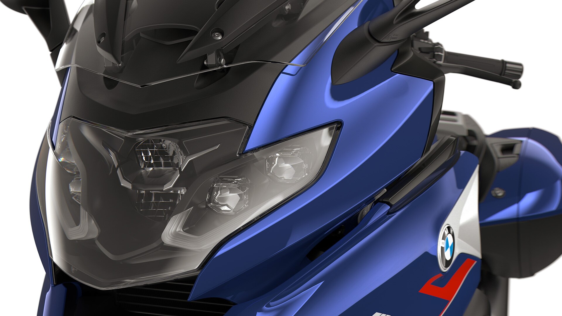 Focus on the LED headlights.