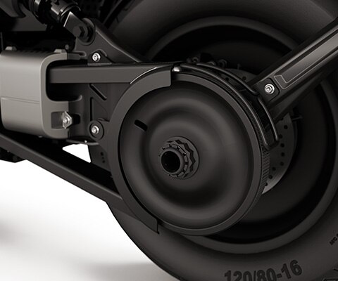 The rear wheel swinging arm of the eParkourer CE 02 from BMW Motorrad